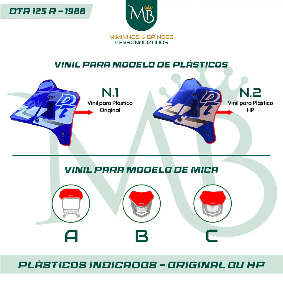 KIT AUTOCOLANTE DTR 125R - 1988 YAMAHA 01 3