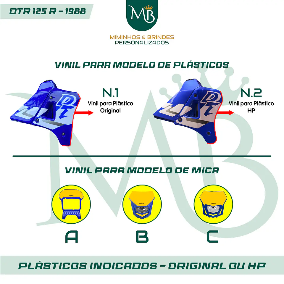 KIT AUTOCOLANTE DTR 125R - 1988 YAMAHA 03 3
