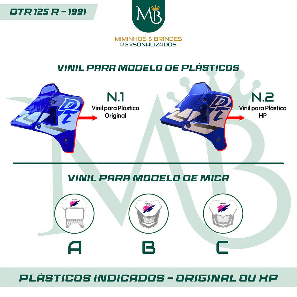 KIT AUTOCOLANTE DTR 125R - 1991 YAMAHA 01 3
