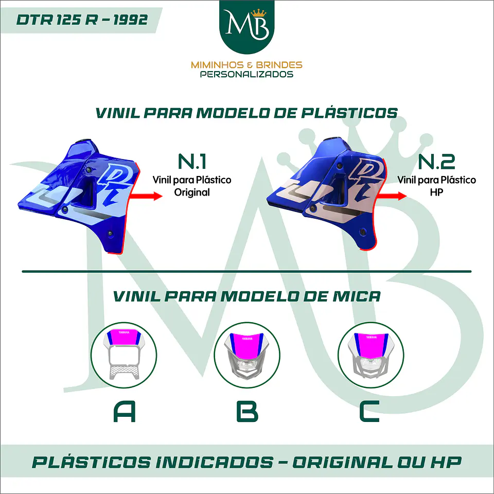 KIT AUTOCOLANTE DTR 125R - 1992 YAMAHA 02 3
