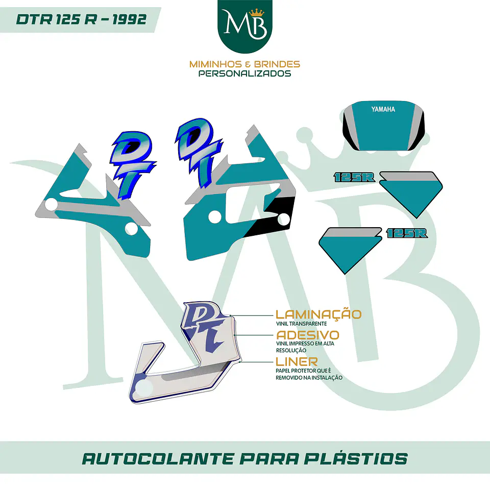 KIT AUTOCOLANTE DTR 125R - 1992 YAMAHA 03 2