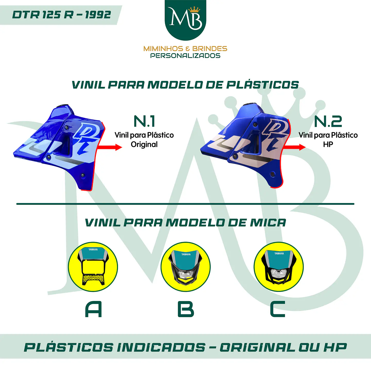 KIT AUTOCOLANTE DTR 125R - 1992 YAMAHA 03 3