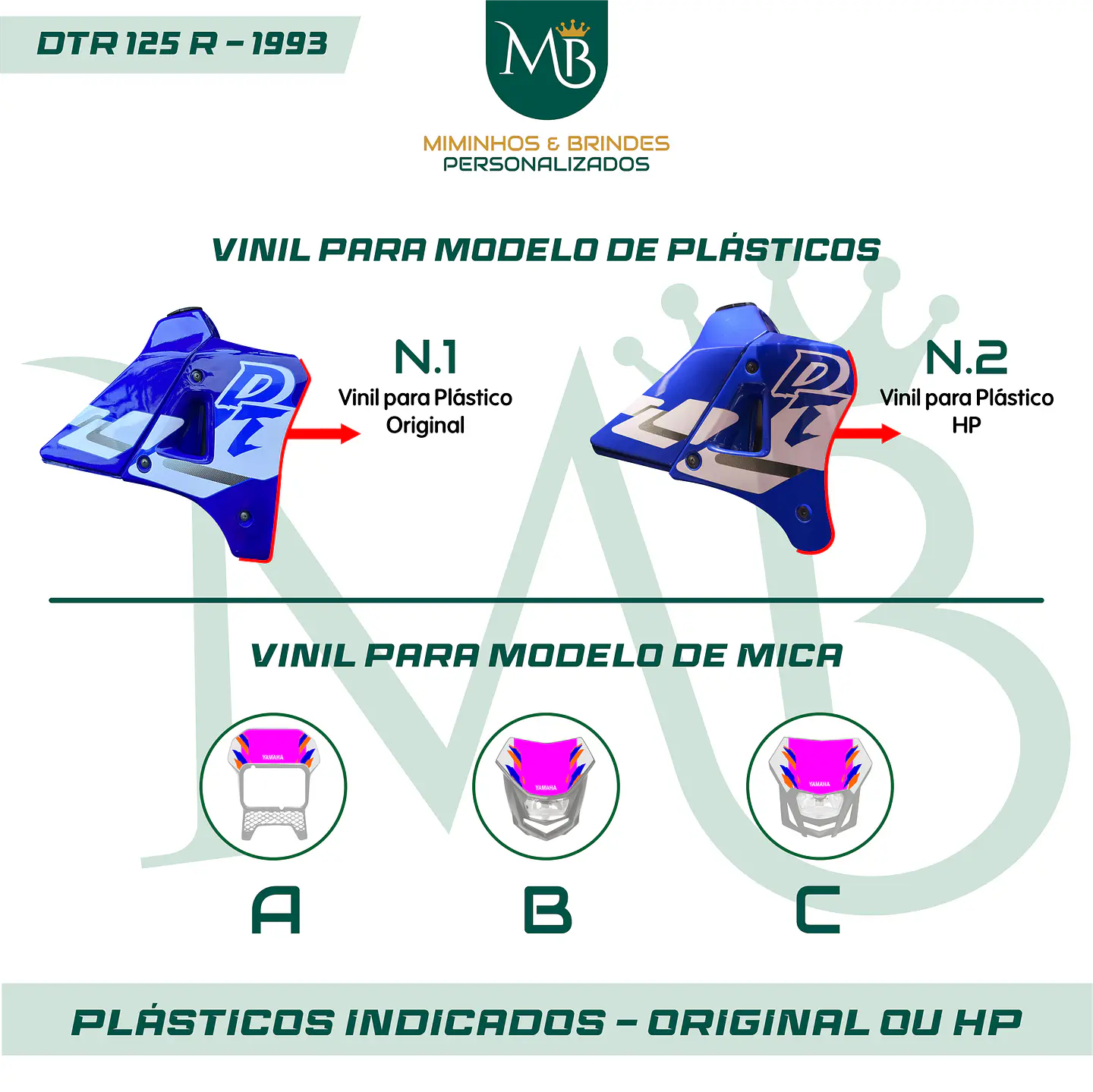 KIT AUTOCOLANTE DTR 125R - 1993 YAMAHA 01 3