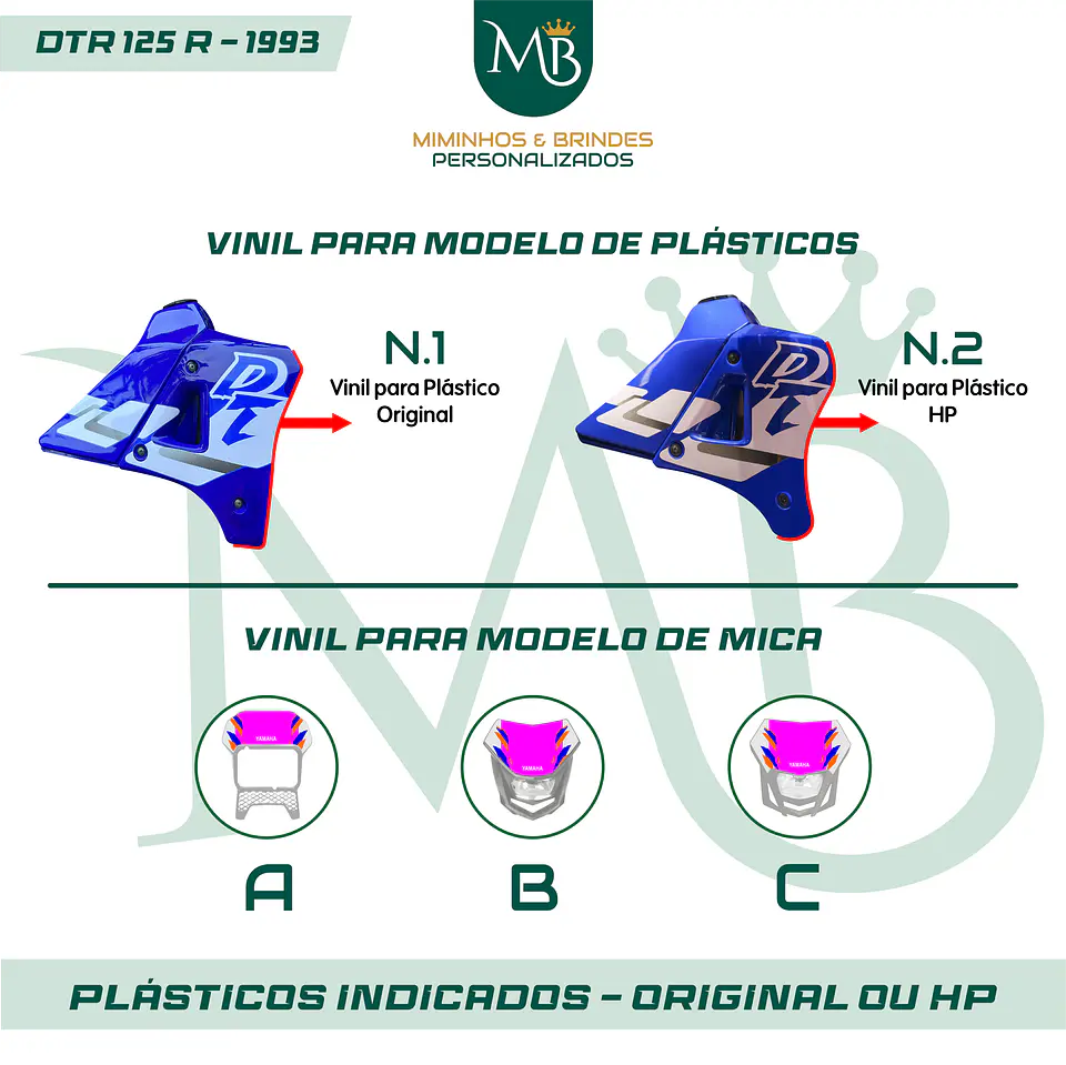 KIT AUTOCOLANTE DTR 125R - 1993 YAMAHA 01 3