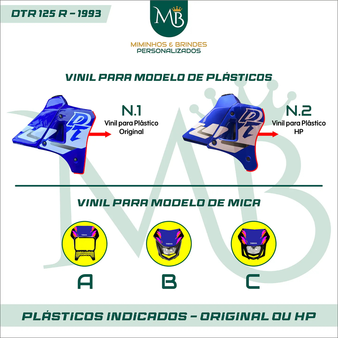 KIT AUTOCOLANTE DTR 125R - 1993 YAMAHA 03 3