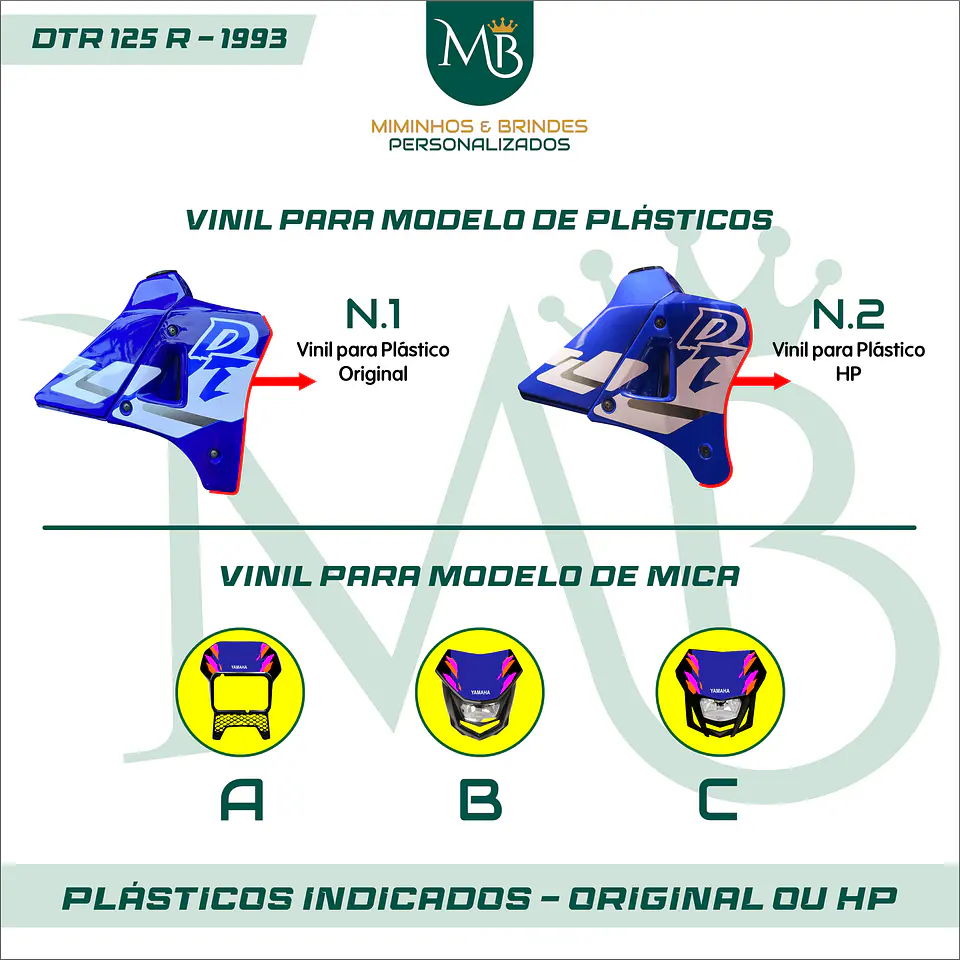 KIT AUTOCOLANTE DTR 125R - 1993 YAMAHA 03 3