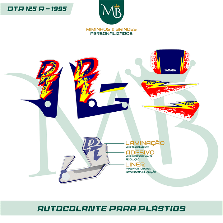 Kit de Autocolantes DTR 125R - 1995 YAMAHA 2