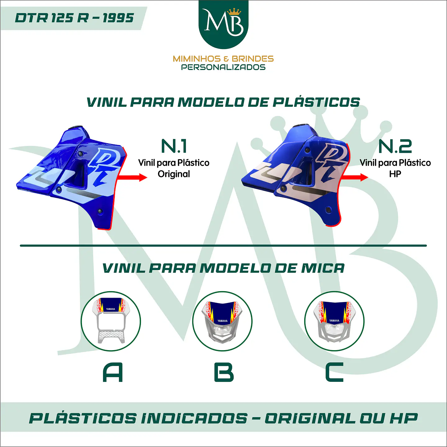 Kit de Autocolantes DTR 125R - 1995 YAMAHA 3