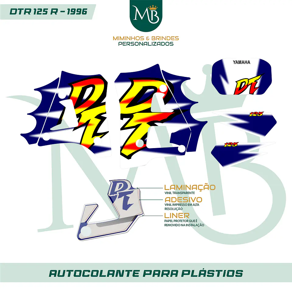KIT AUTOCOLANTE DTR 125R - 1996 YAMAHA 01 2