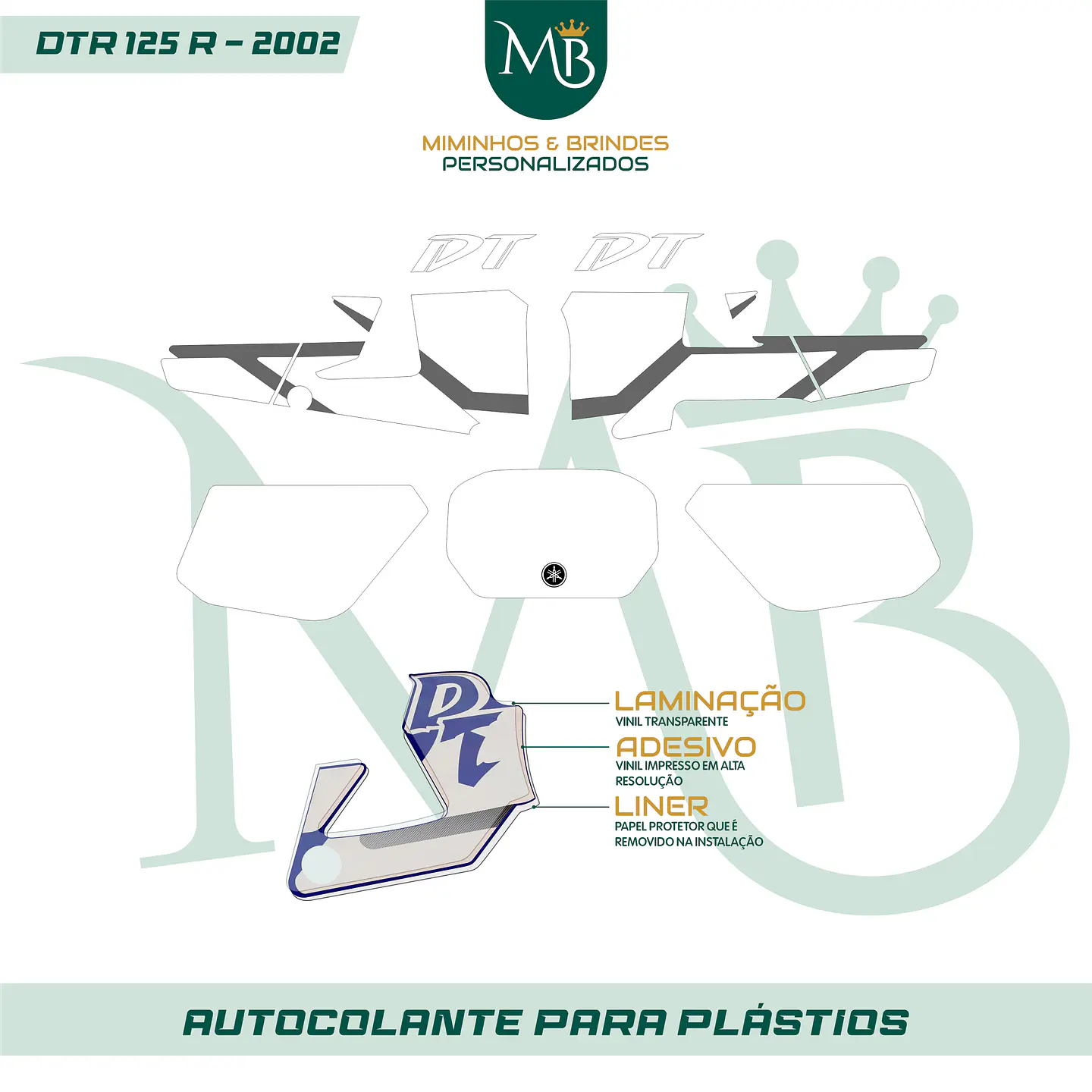 KIT AUTOCOLANTE DTR 125R - 2002 YAMAHA 01 2
