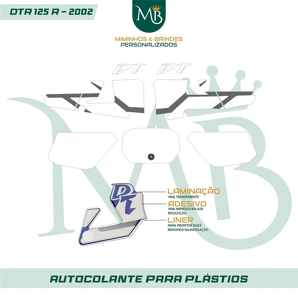 KIT AUTOCOLANTE DTR 125R - 2002 YAMAHA 01 2