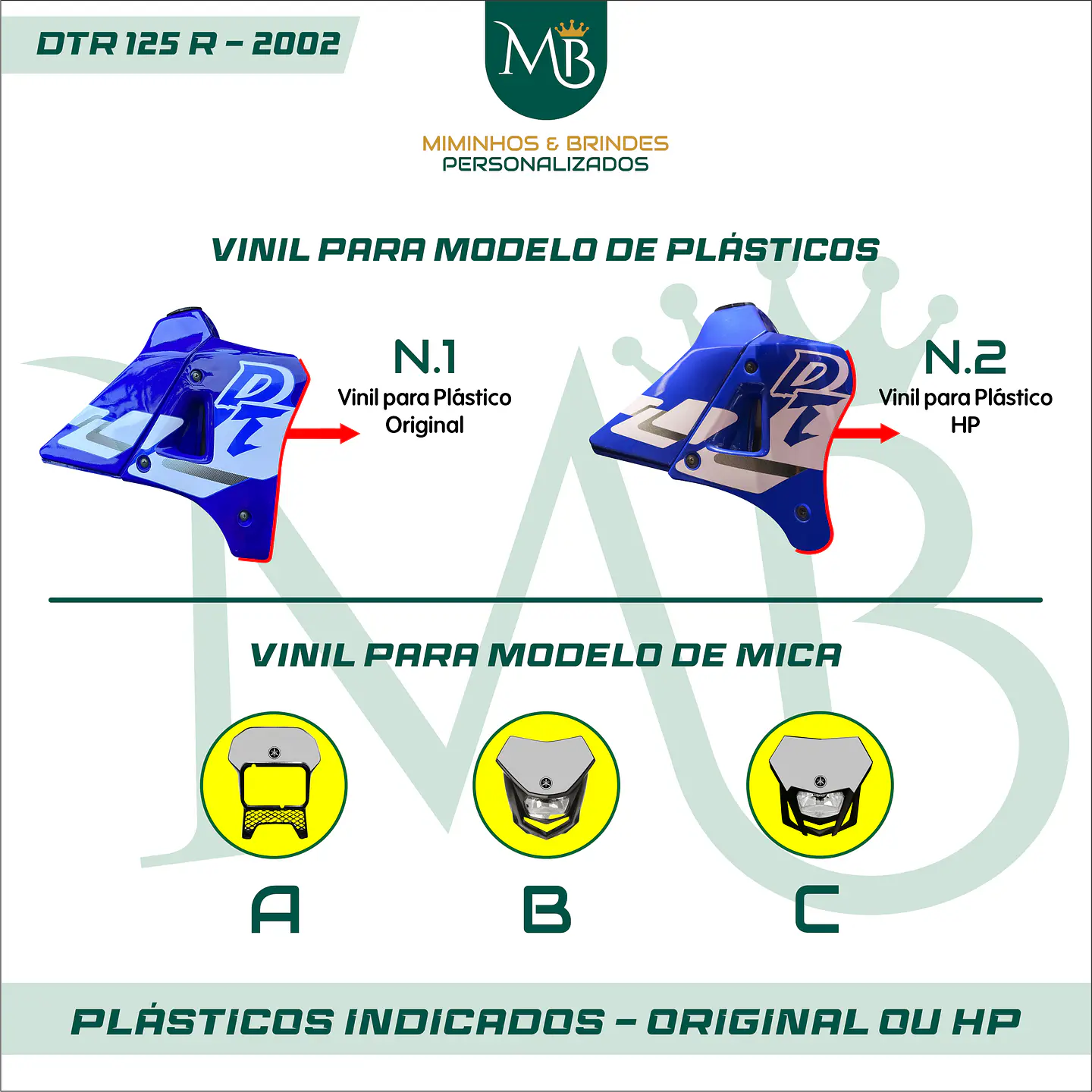 Kit de Autocolantes DTR 125R - 2002 YAMAHA 02 3