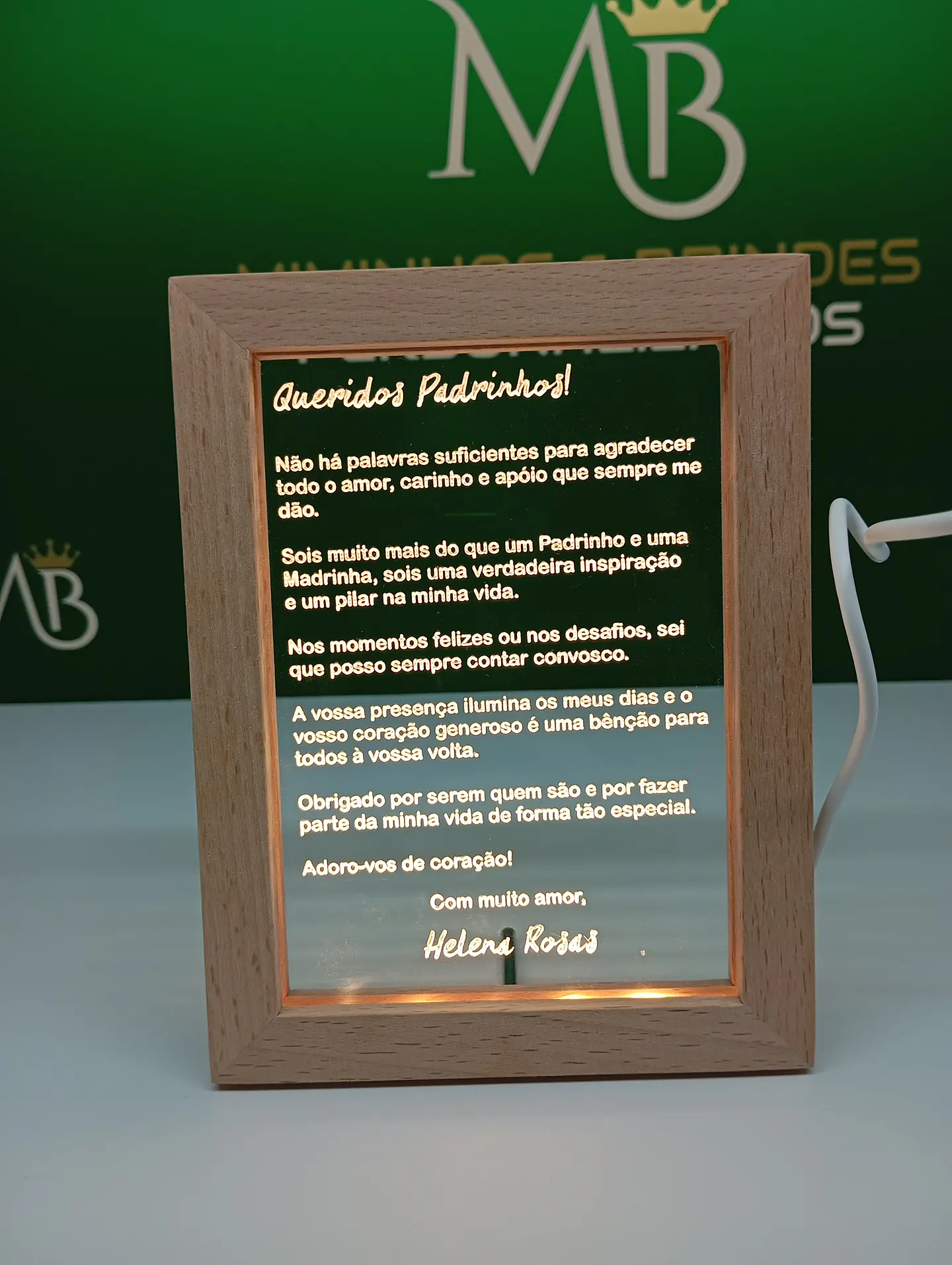 Quadro acrílico Padrinhos   1