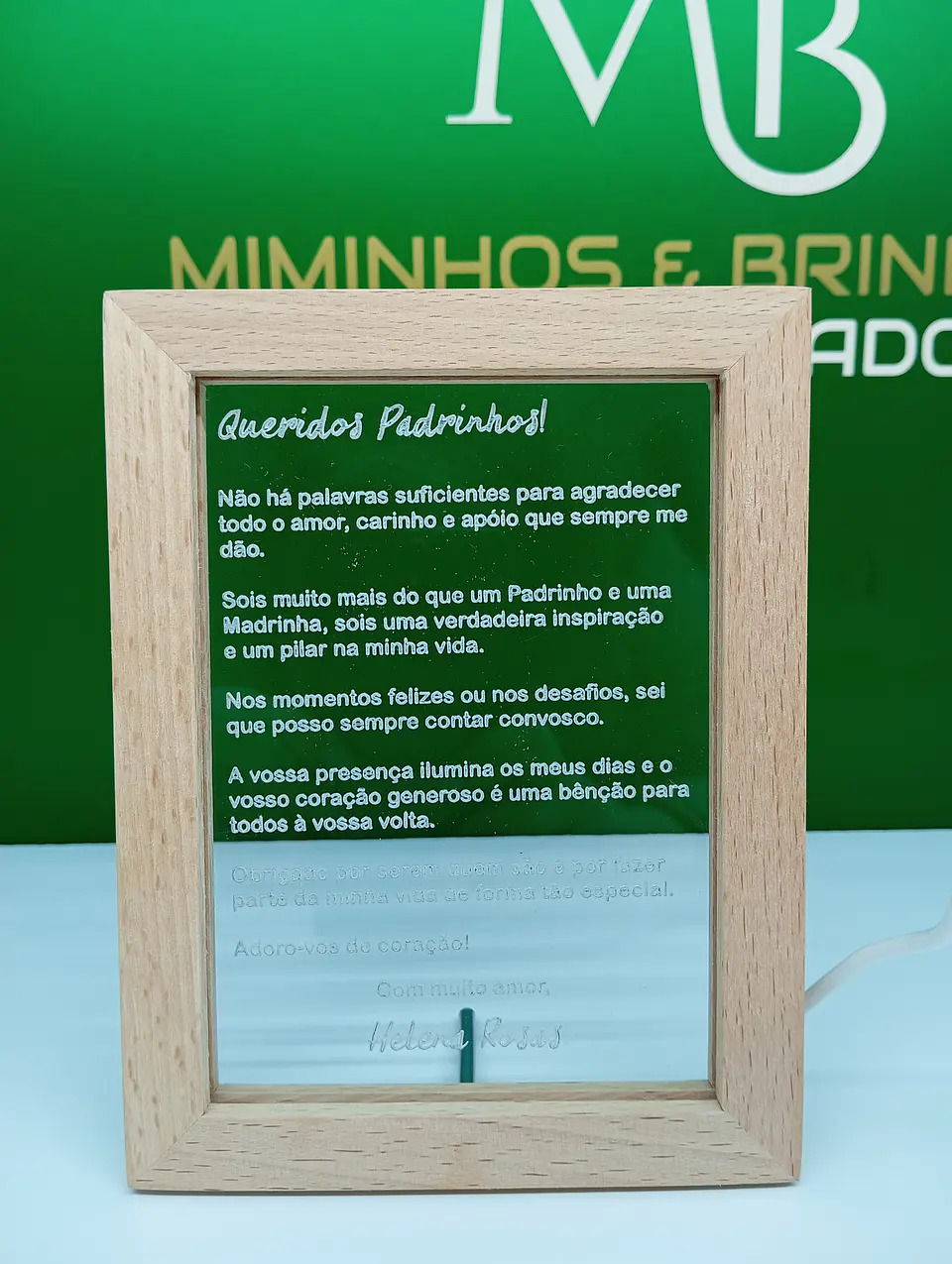 Quadro acrílico Padrinhos   2
