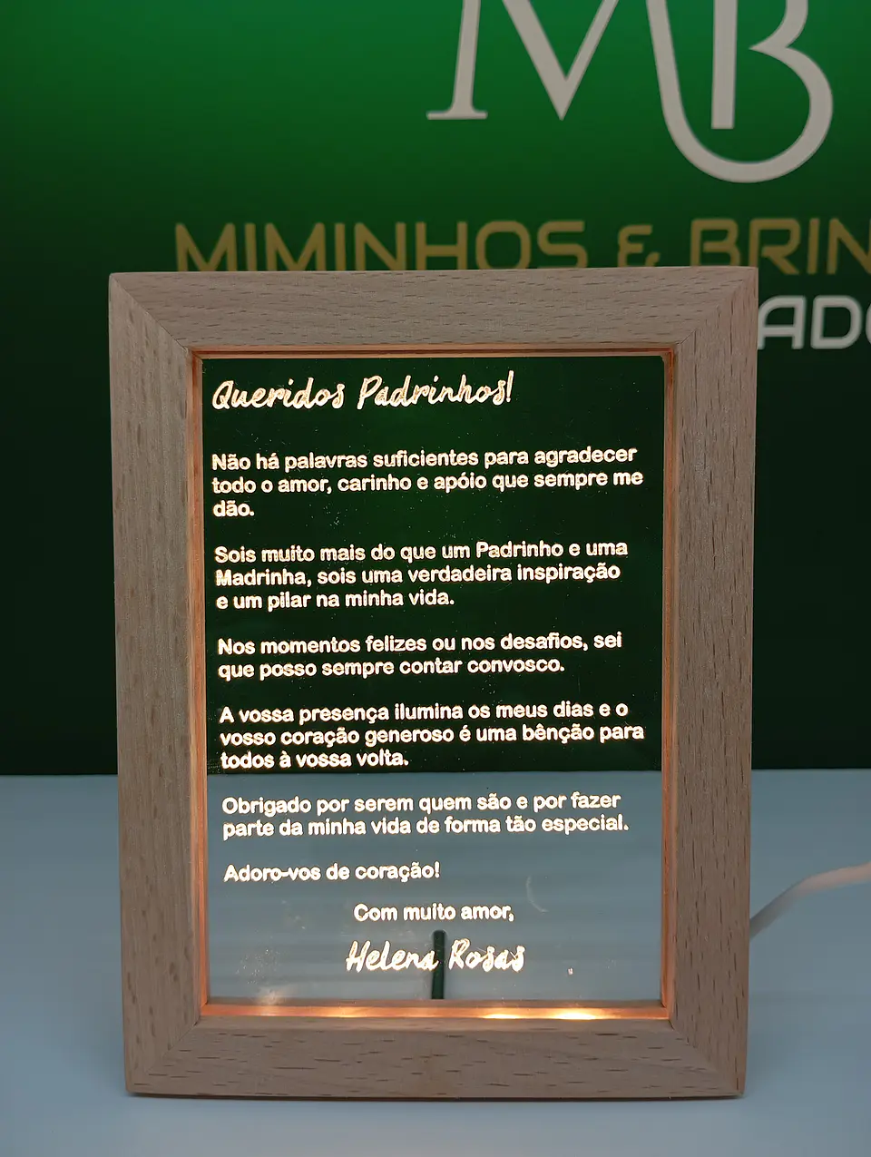 Quadro acrílico Padrinhos   3