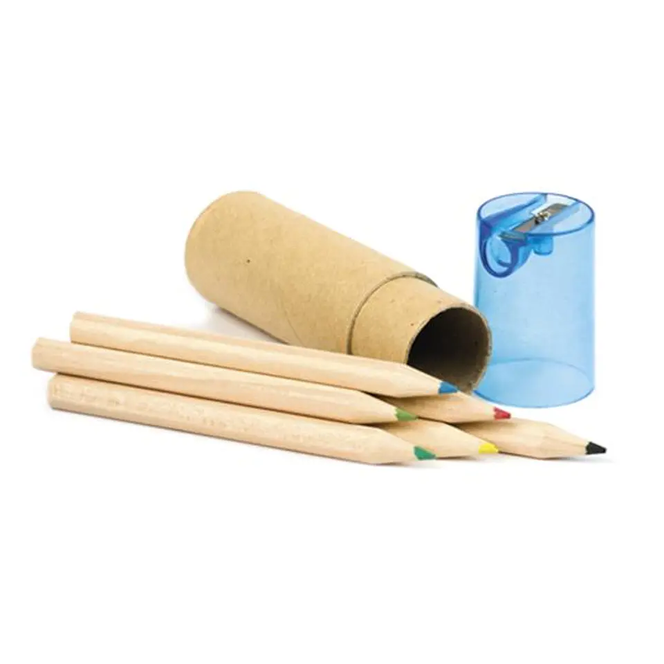 Conjunto de 6 Lápis de Cor com Afiador 4