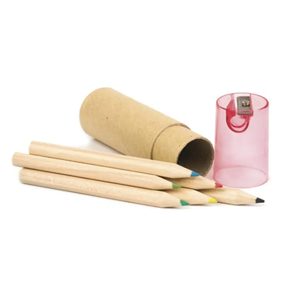 Conjunto de 6 Lápis de Cor com Afiador 5