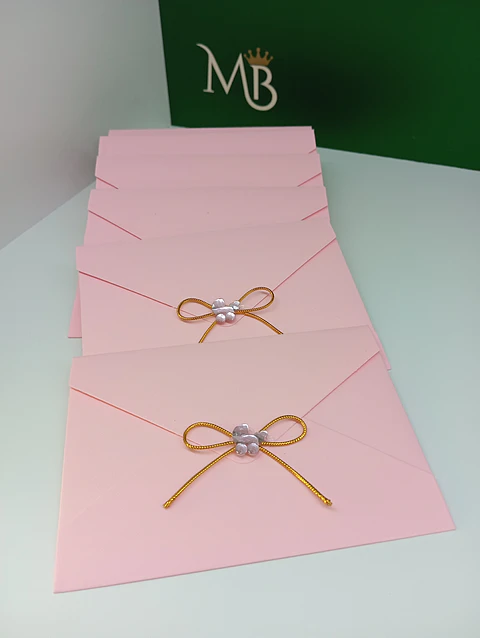 Convite Batizado rosa 