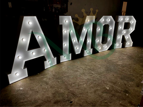 Letras Luz AMOR