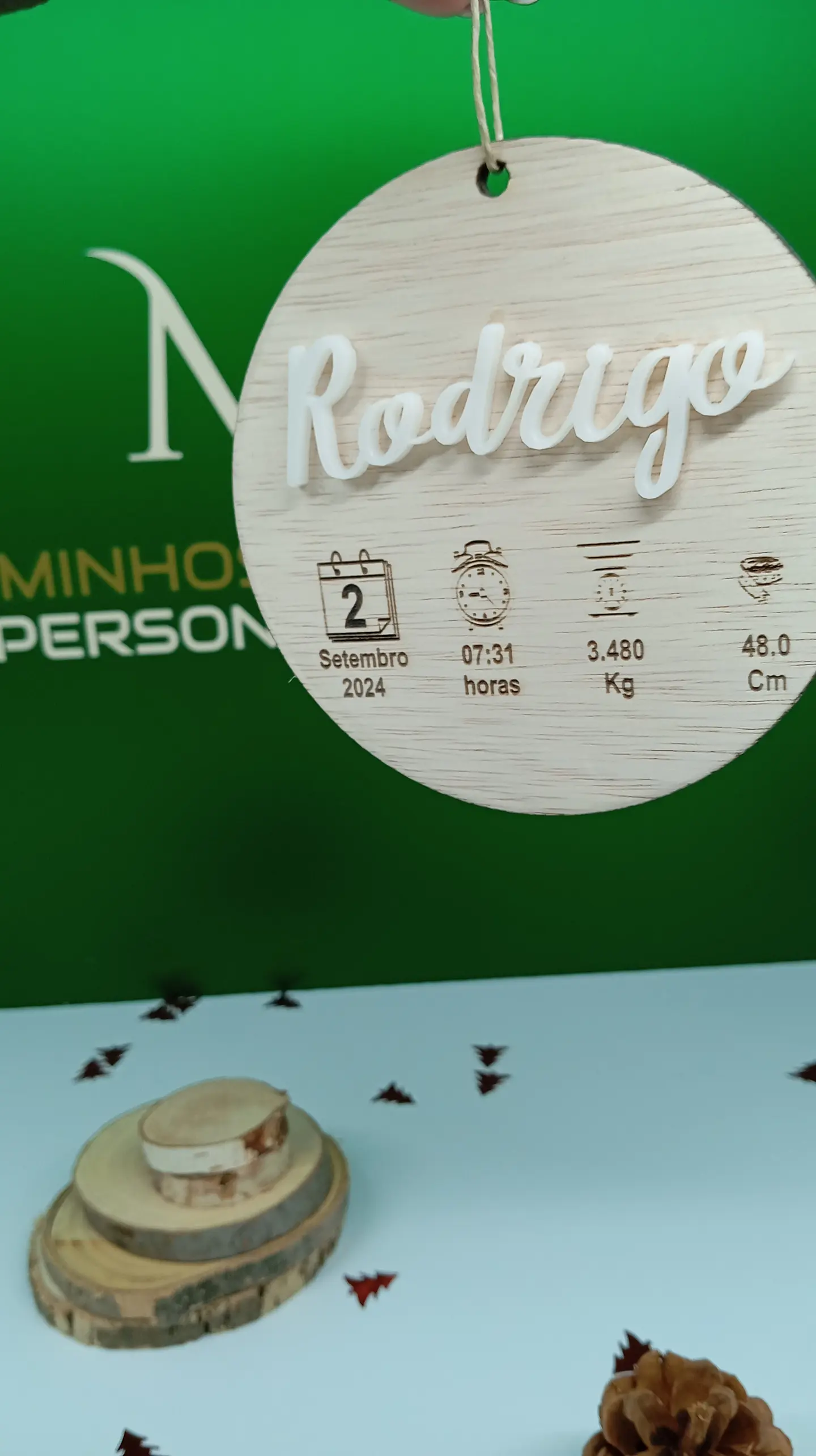 Bola Natal Dados Nascimento  3