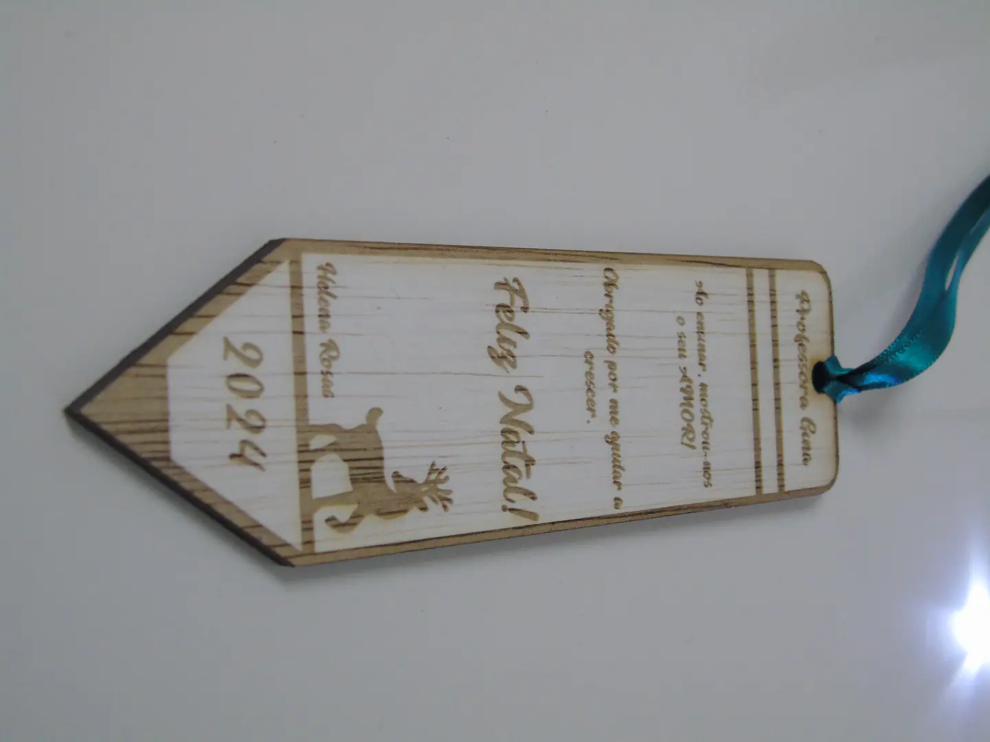 Marcador de Livro Lápis Natal  Personalizado 5
