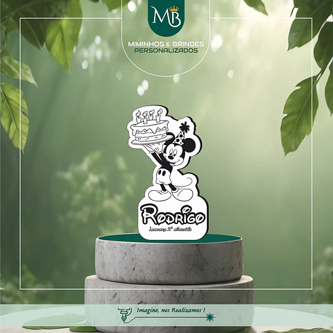 Íman Lembrança de Aniversário – Tema Mickey