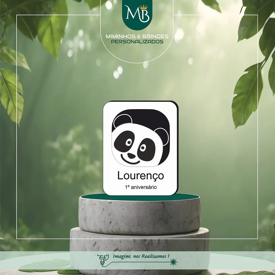 Íman Lembrança de Aniversário – Panda 1