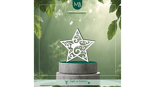 ⭐ Base para Copos Estrela de Natal