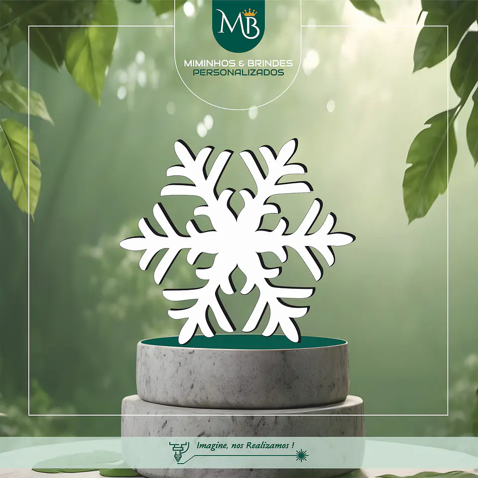 ❄️ Base para Copos Floco de Neve 1