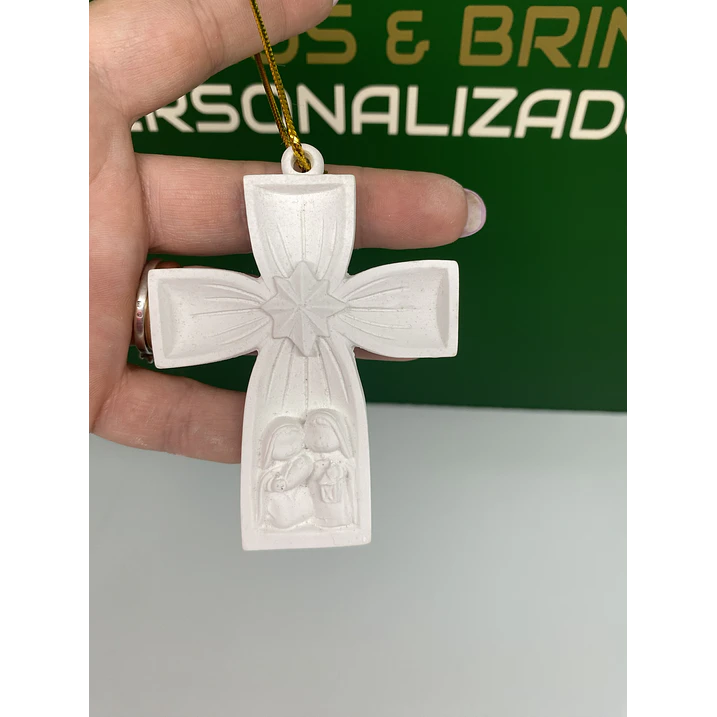 Cruz com Sagrada Família em Gesso Perfumado 2