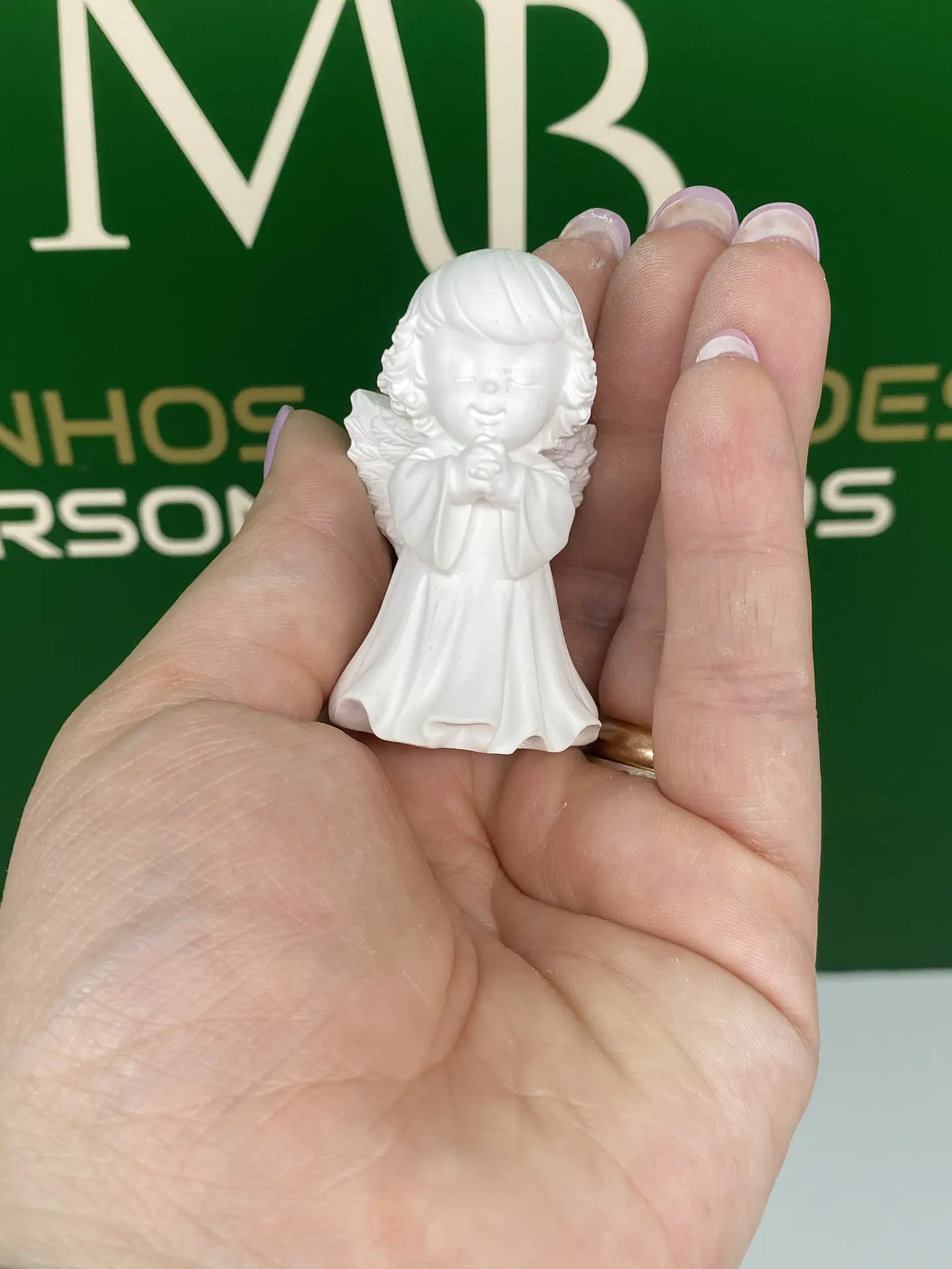 Anjo em Oração em Gesso Perfumado 1