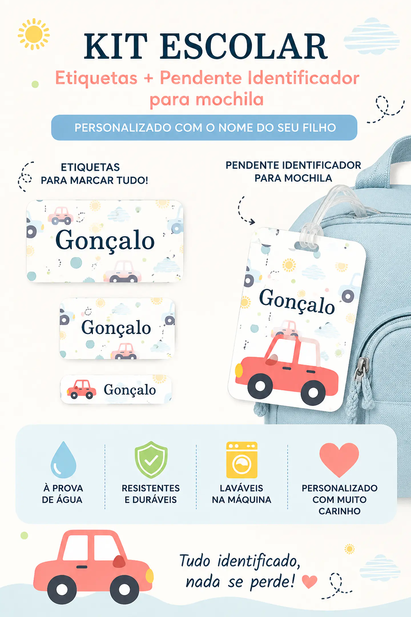 🎒 Kits Escolares Personalizados 6