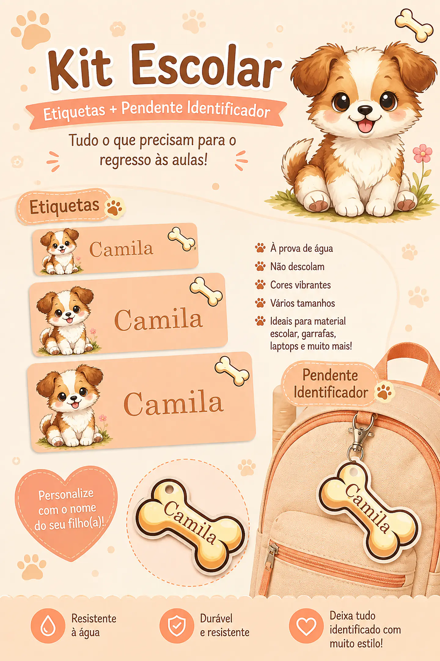 🎒 Kits Escolares Personalizados 10