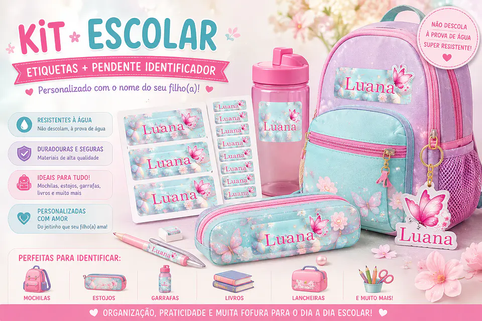 🎒 Kits Escolares Personalizados 7