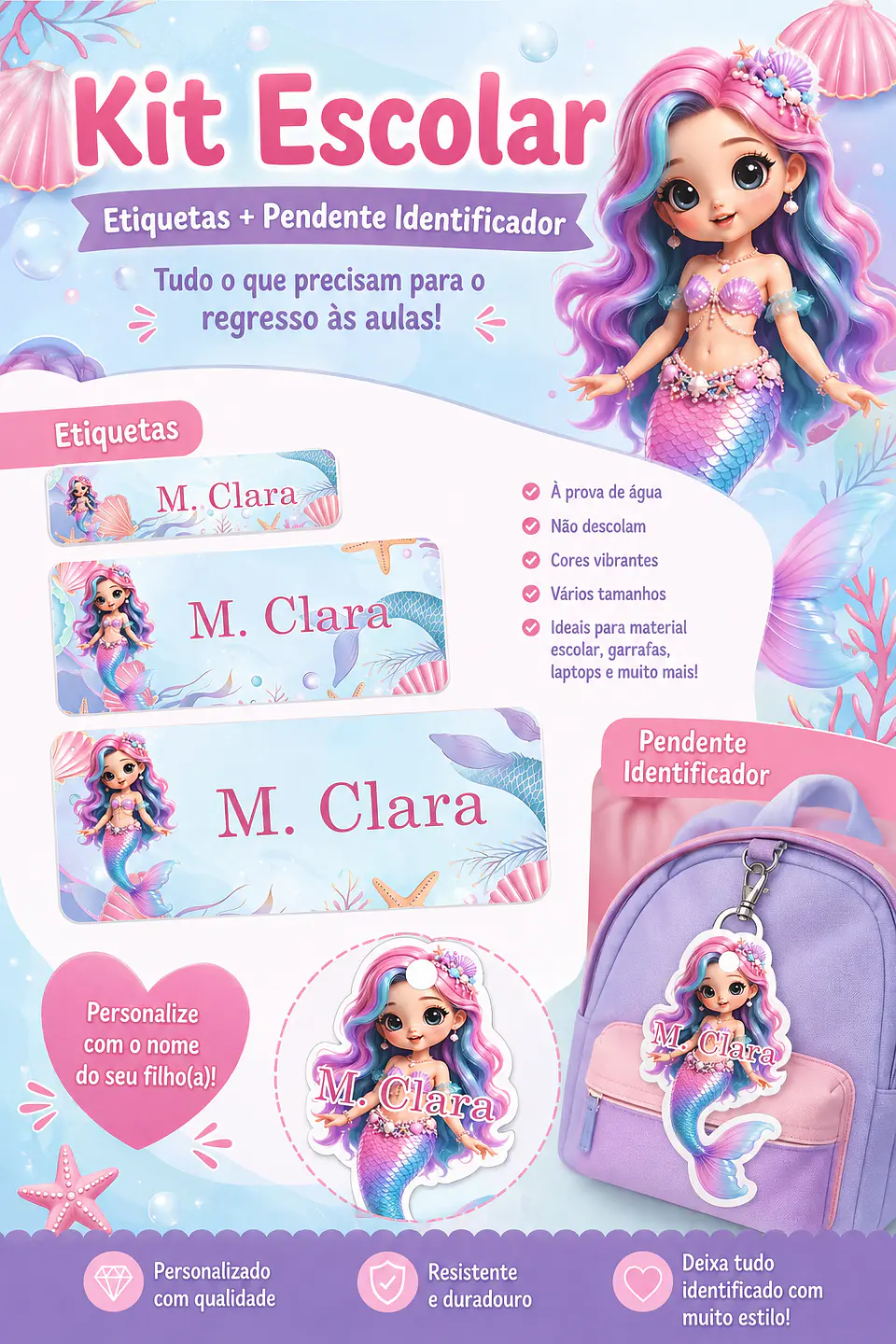 🎒 Kits Escolares Personalizados 5