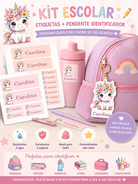 🎒 Kits Escolares Personalizados
