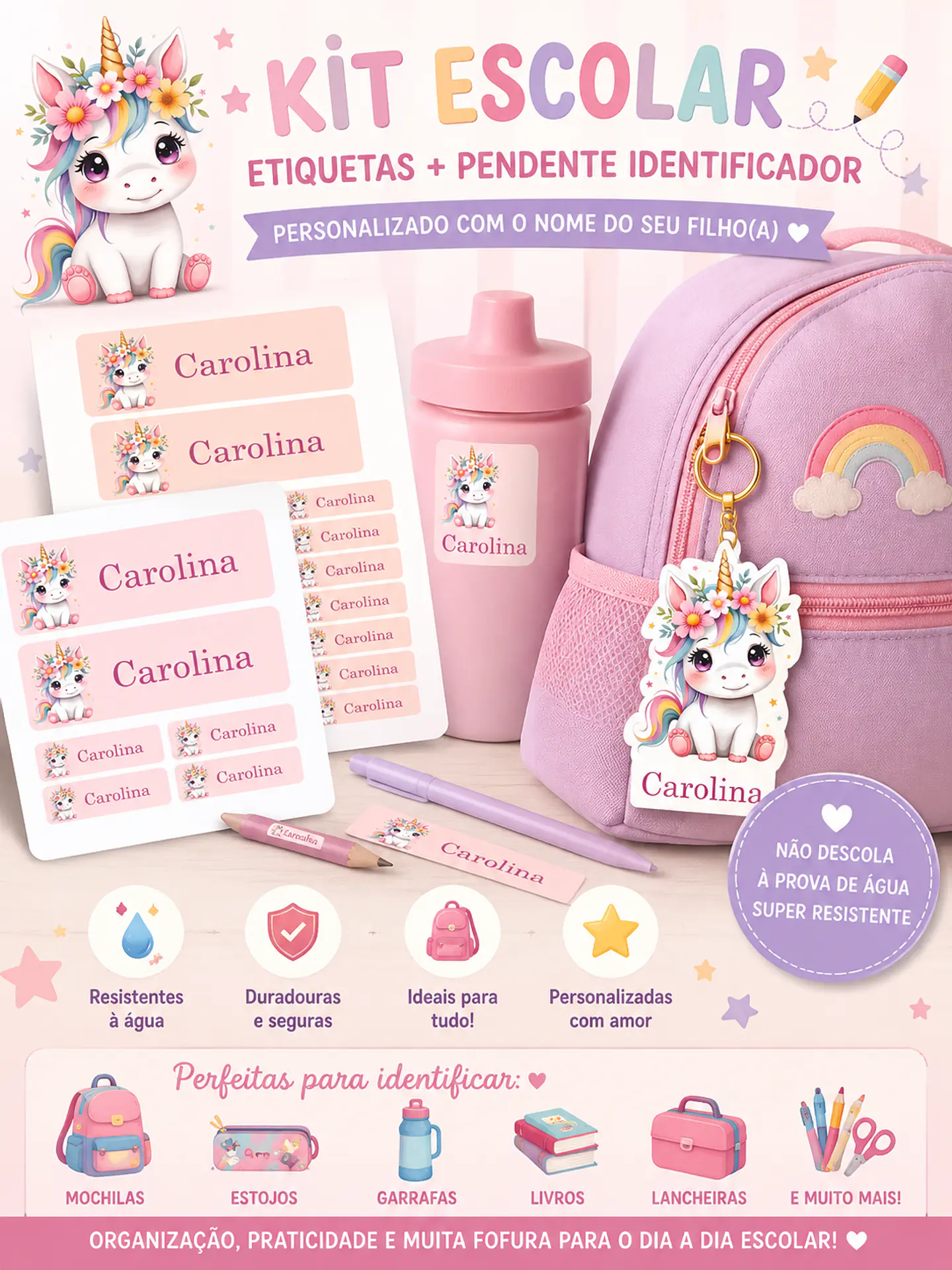 🎒 Kits Escolares Personalizados 1