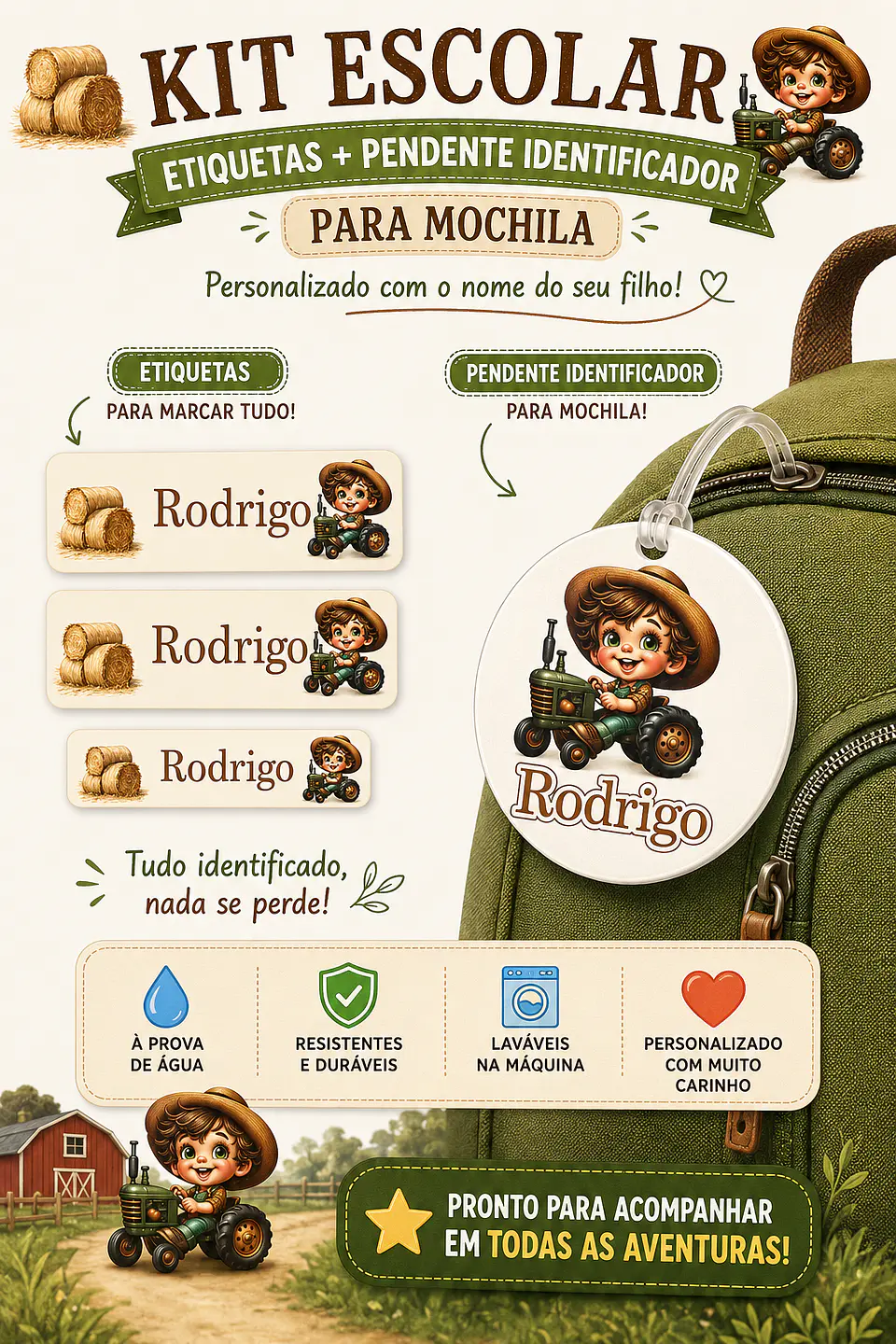 🎒 Kits Escolares Personalizados 14