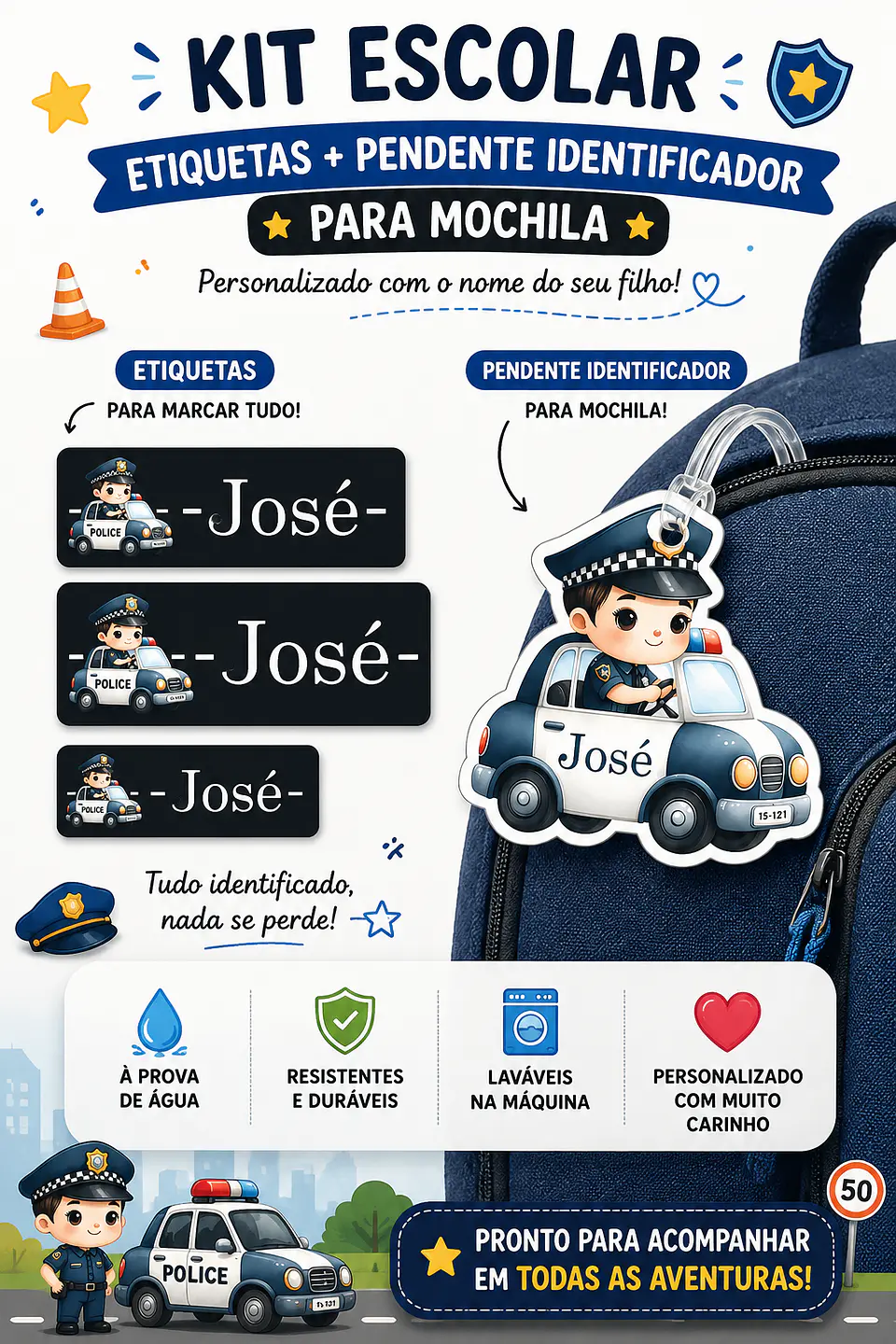 🎒 Kits Escolares Personalizados 15