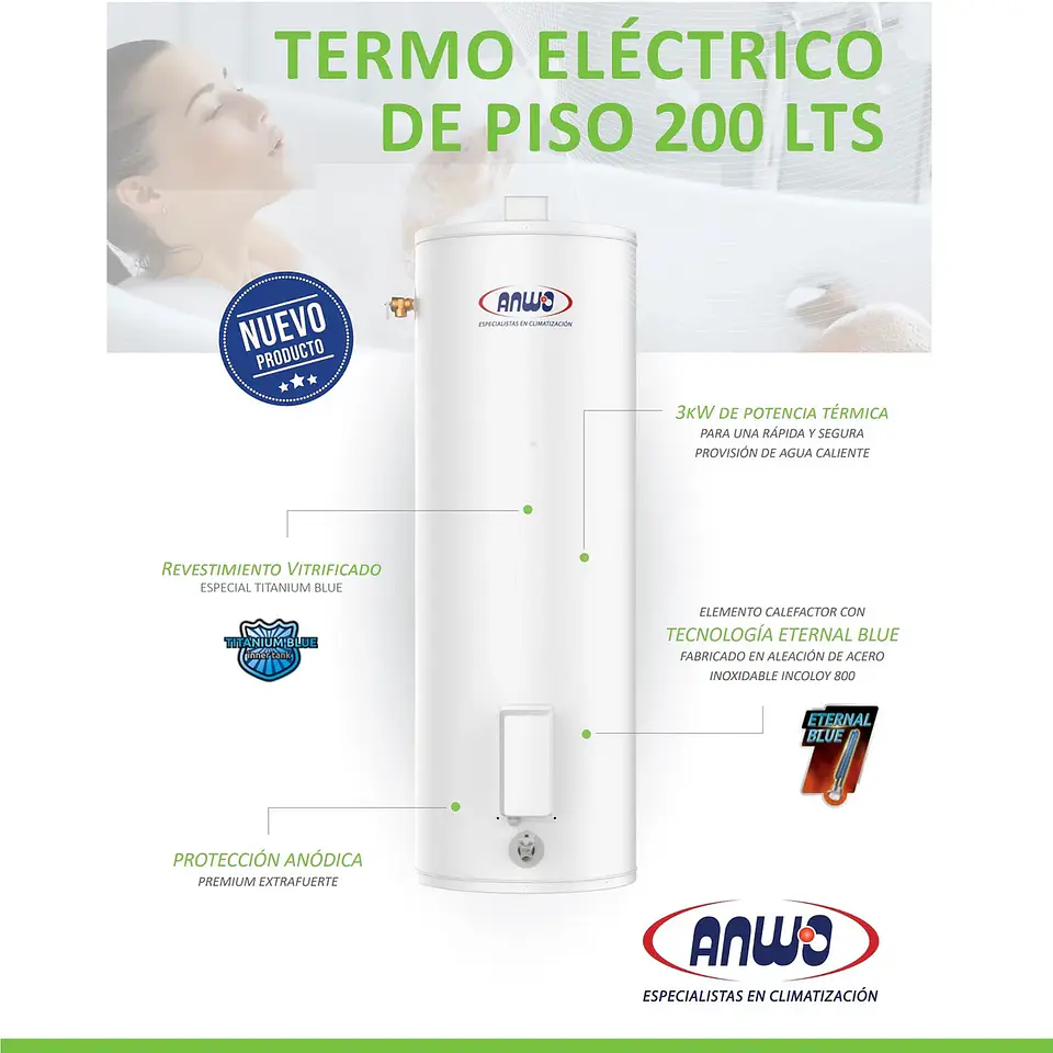 Termo Eléctrico 200 Litros 6