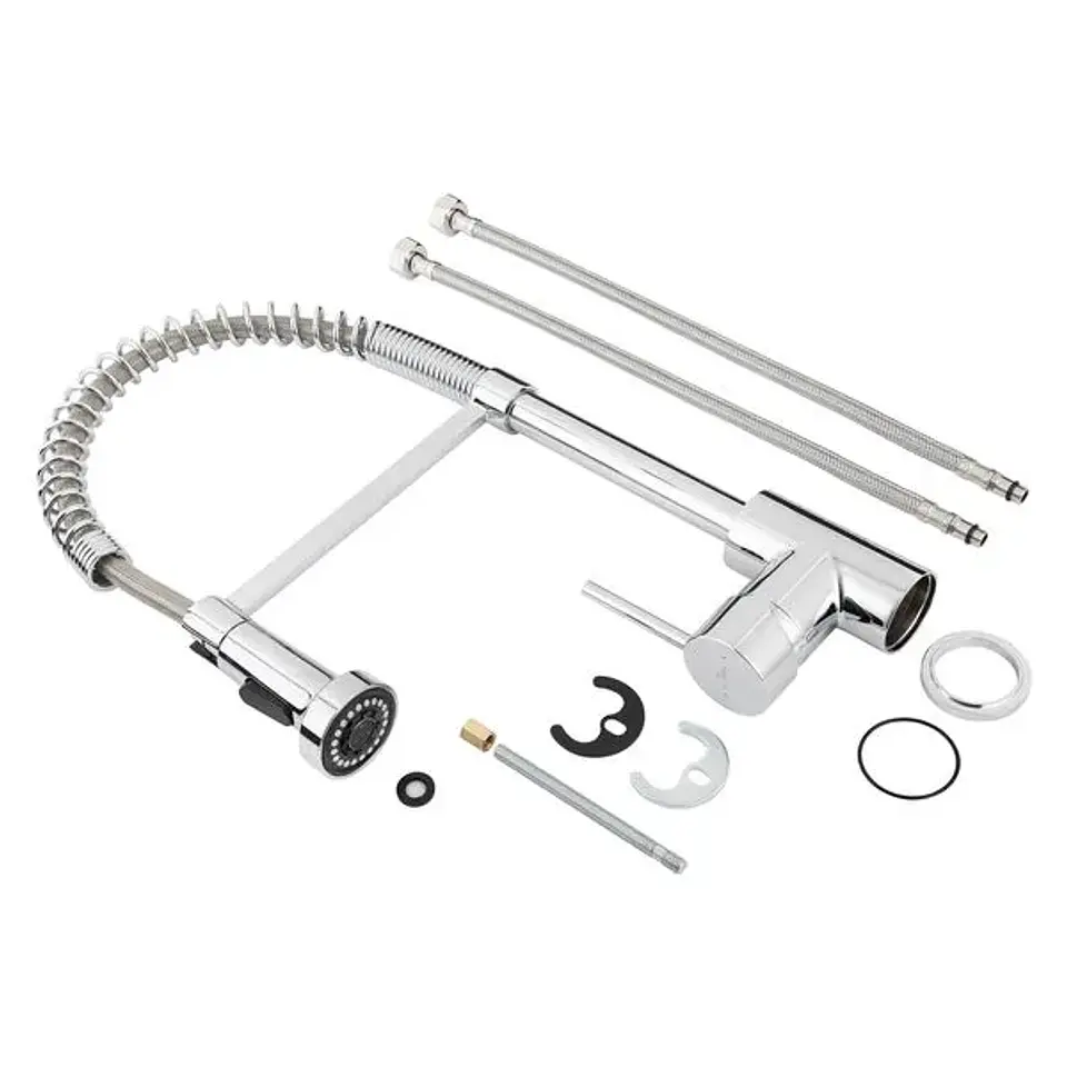 Grifería Cocina Roma Extraíble 1 Jet Cromo 2