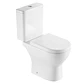 WC Two Piece Atenas Rimless ADA Descarga a Muro 180 mm - Miniatura 1