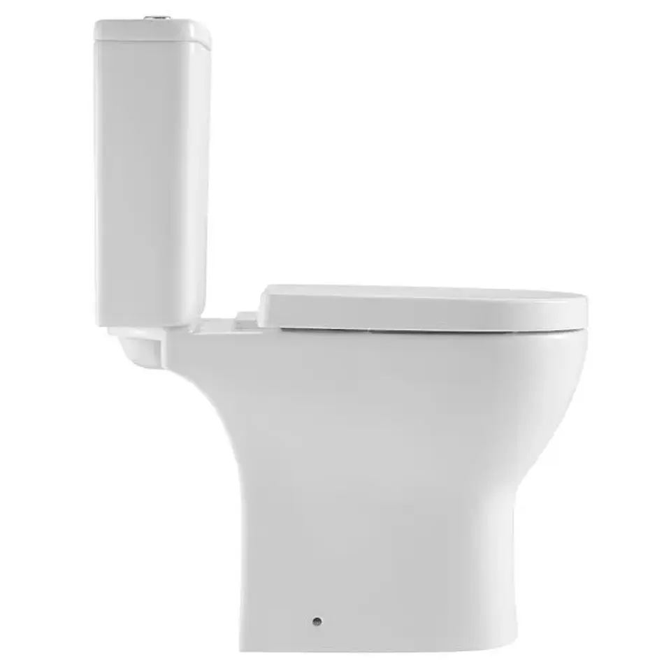 WC Two Piece Atenas Rimless ADA Descarga a Muro 180 mm 4