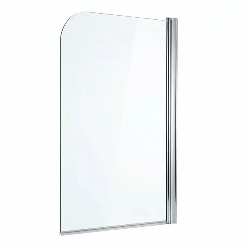 Mampara Ducha Tina Style Abatible Vidro Templado Ángulo Curvo 900x1400 mm 1