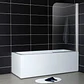 Mampara Ducha Tina Style Abatible Vidro Templado Ángulo Curvo 900x1400 mm - Miniatura 3