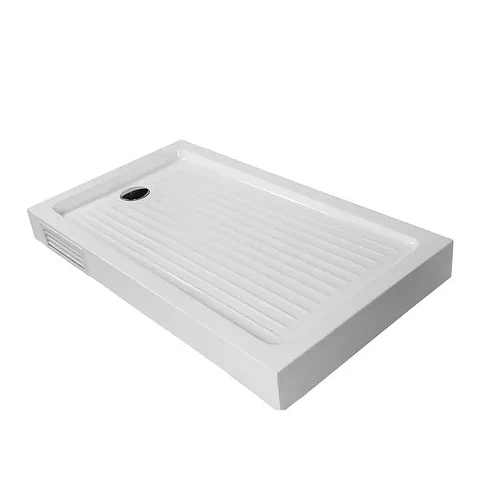 Receptáculo Zen con Desagüe y Panel de Registro Blanco 1200x700 mm