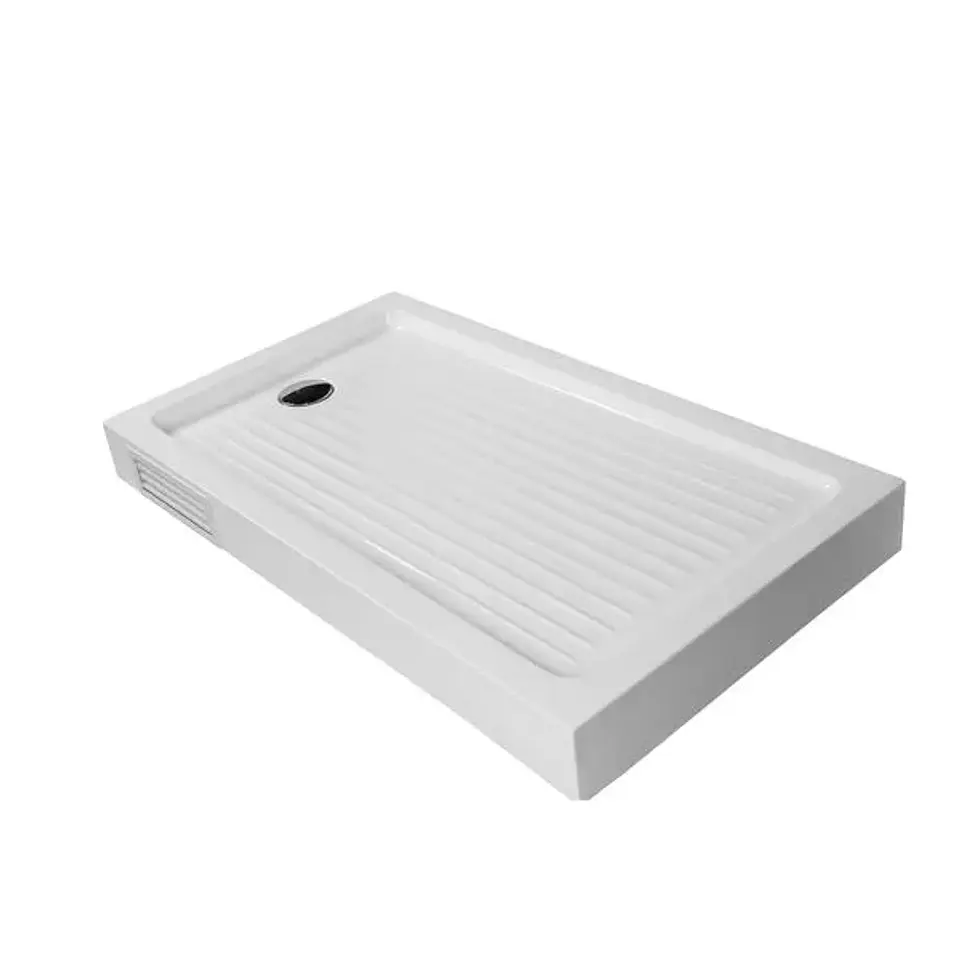 Receptáculo Zen con Desagüe y Panel de Registro Blanco 1800x800 mm 1