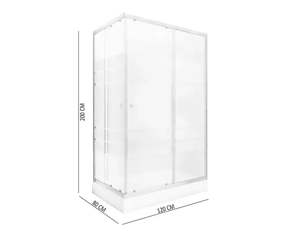Shower 200x120x80 cm Franjas 3
