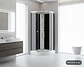 Cabina 198x90x90 cm Curva 6 Jets negro - Miniatura 4