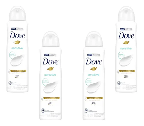 Desodorante aerosol Dove Sensitive Mujer 48h - Pack 4 un.